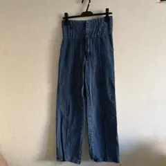 フィフス　ハイウエスト　デニム　ブルー