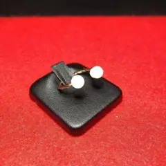 【ヴィンテージ】12号 ゴールドパールリング 2連 レトロ R4