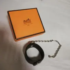 107 エルメス ヴィンテージ ホルダー チャーム レザー 馬具