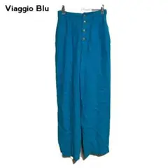 Viaggio Blu ビアッジョブルー ボトムス パンツ 麻 ブルー 古着