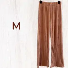 リブパンツ 【M 】ベージュ シンプル ズボン