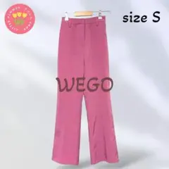 827【WEGO】スラックス センタープレス ストレッチ 伸縮 ビビットカラーS