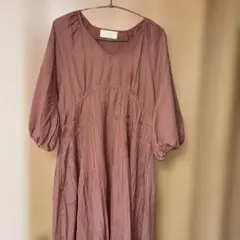 mite ワンピース　くすみピンク