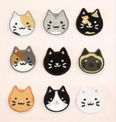 ◆アイロンワッペン 9匹の可愛い猫ちゃん 9点1セット 新品未使用品◆