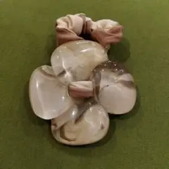美品 アッカ acca シュシュ ヘアゴム 花
