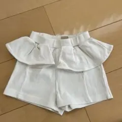 プティマイン　ショートパンツ　白