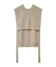 W FACE SIDE RIBBON KNIT VEST