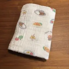 オムライス　プリン　ハンバーガー　ガーゼケット　おくるみ　ブランケット