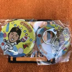 読売ジャイアンツ 長野久義 缶バッジ ゆらゆらキーホルダー