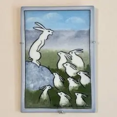 アラビア　Let’s Stick Together 2008年 ヘルヤ 陶板画