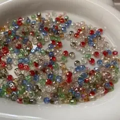 ⑬カラフル ファセットカットビーズ 約30㌘