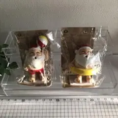 ★真夏のサンタさん、2点おまとめ★セリア　クリスマス、サンタクロース