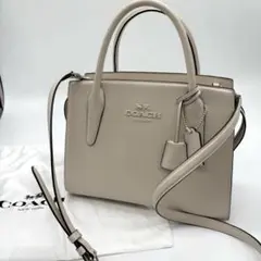 希少　コーチ　coach　ラージ　アンドレア　キャリーオール　ホワイト　2way