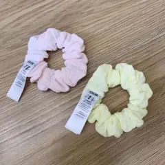 Dior シュシュ ピンクとイエロー 2個セット