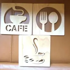 新品ハンドメイド　オブジェ3枚セット