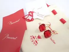 美品 バカラ×マリーエレーヌ K18 ピアス