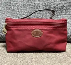 LONGCHAMP ロンシャン ルプリアージュ レッド　ポーチ