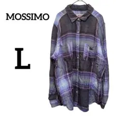 MOSSIMO【L】ボーイフレンドフィット 長袖シャツ ブラウス