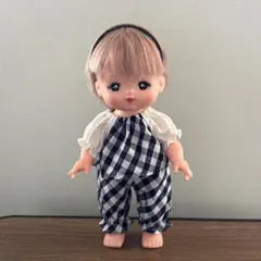 メルちゃん ソランちゃん ◇ パジャマ ◇ 紺白xギンガム