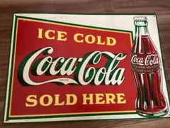 USA ブリキ看板 ビンテージ看板コカコーラ
