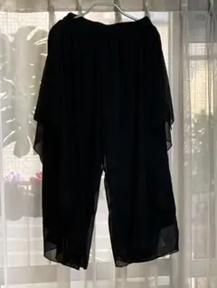 黒 フレアデザイン ベリーダンスパンツXL