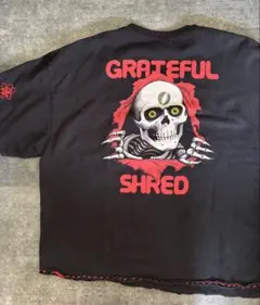 POWELL パウエル ポケT Tシャツ　ブラック黒GRATEFUL SHRED