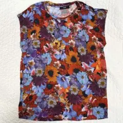 【美麗品】DIESEL フラワー柄 Tシャツ　XS size