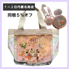 ディズニーランド　４０周年　スーベニアトートバッグ　チャームセット