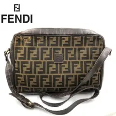 44 FENDI フェンディー ズッカ柄 ショルダーバッグ キャンバス