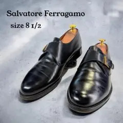 【美品】Salvatore Ferragamo モンクストラップ（8.5）革靴