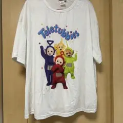 テレタビーズ Teletubbies 大きいサイズ ホワイトTシャツ