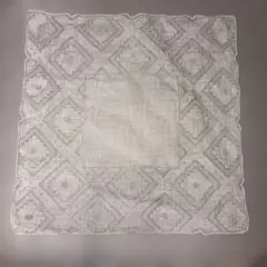 刺繍　レースハンカチ　ヴィンテージ