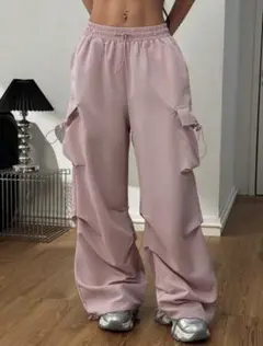 SHIEIN ピンク　カーゴパンツ