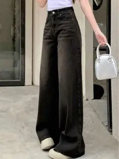 SHEIN シイーン DAZY フレアワイドレッグデニムパンツ Y2K XL