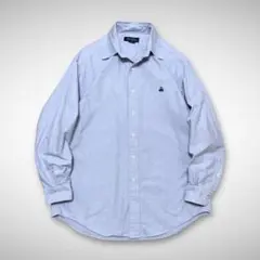 美品ブルックスブラザーズボタンダウンオックスフォードシャツサックスブルー