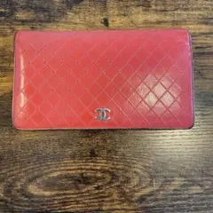 CHANEL 長財布 レッド