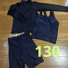 美品　ラッシュガード　130 ネイビー　おまけ