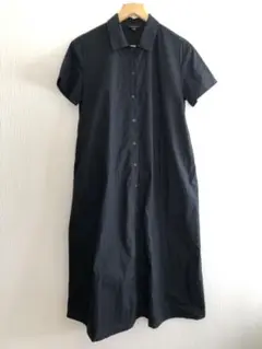 BANANA REPUBLIC ブラック シャツワンピース 半袖 レディースM