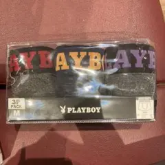 新品未着用 PLAYBOY ボクサーパンツ 3枚セット Mサイズ