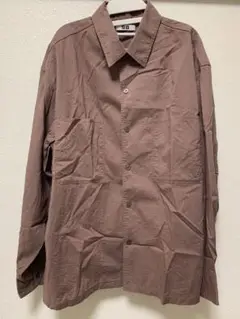 UNIQLO U オープンカラーシャツ　Mサイズ　ブラウン