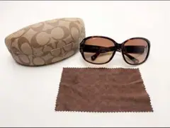 極美品 COACH コーチ サングラス ブラウン系