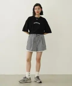 MILKFED♥ギンガムチェック ショートパンツBLACK♥