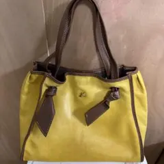 Kitamura レザートートバッグ 本革 モケットグリーン A4サイズ収納可