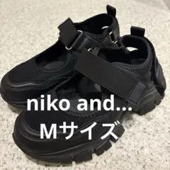 niko and… オリジナル ベルトメッシュスニーカー Mサイズ ブラック19