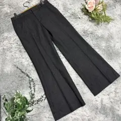 【JOSEPH】ストライプ スラックス　バックポケット付き　オンワード樫山　34