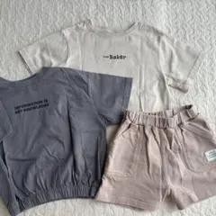 バースデイ　半袖Tシャツ　ハーフパンツ　100-110