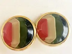 年代物 レトロポップ カラフル ユニーク vintageイヤリング