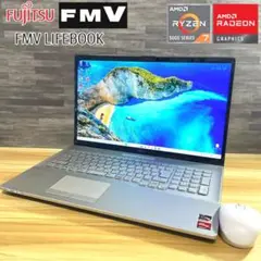 富士通ノートPC/Ryzen7/SSD1TB/メモリ16GB/Blu-ray