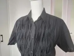 イッセイミヤケ▪︎ISSEY MIYAKE ▪︎変形プリーツ▪︎ロングシャツ
