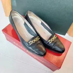 Salvadore Ferragamo レディース ブラック イタリア製 くつ